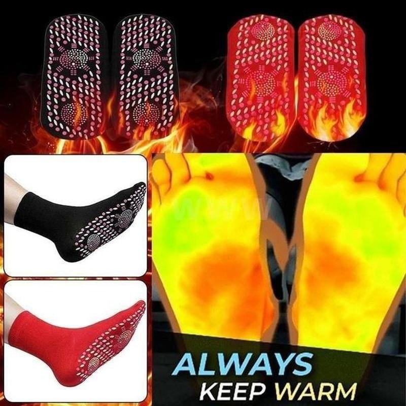 A Pair Of Washable Self-heating Socks For Men And Women Massage Socks
