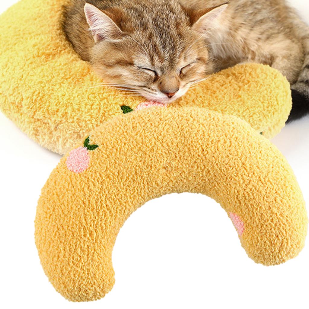 Hundehalskissen Multifunktional Weich Bequem Sicher U-förmiges Haustierkissen für Haustierhalswirbel Schlafen Verbessern