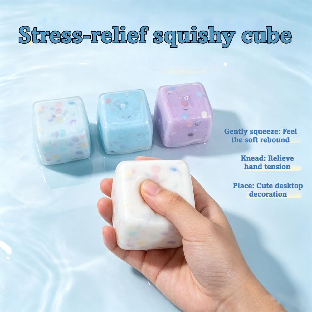 Squeeze Cube Stress Relief Toy Handmade Desktop Decompression Toy For Adults Stress