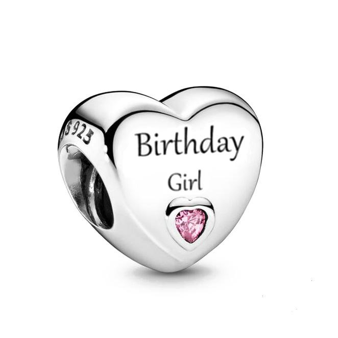 New Authentic Copper Simple Heart Charm Family Mom Dad Birthday Bead Compatible With Fashion Bracelets Necklaces Women Do It Yourself Jewellery Ideal