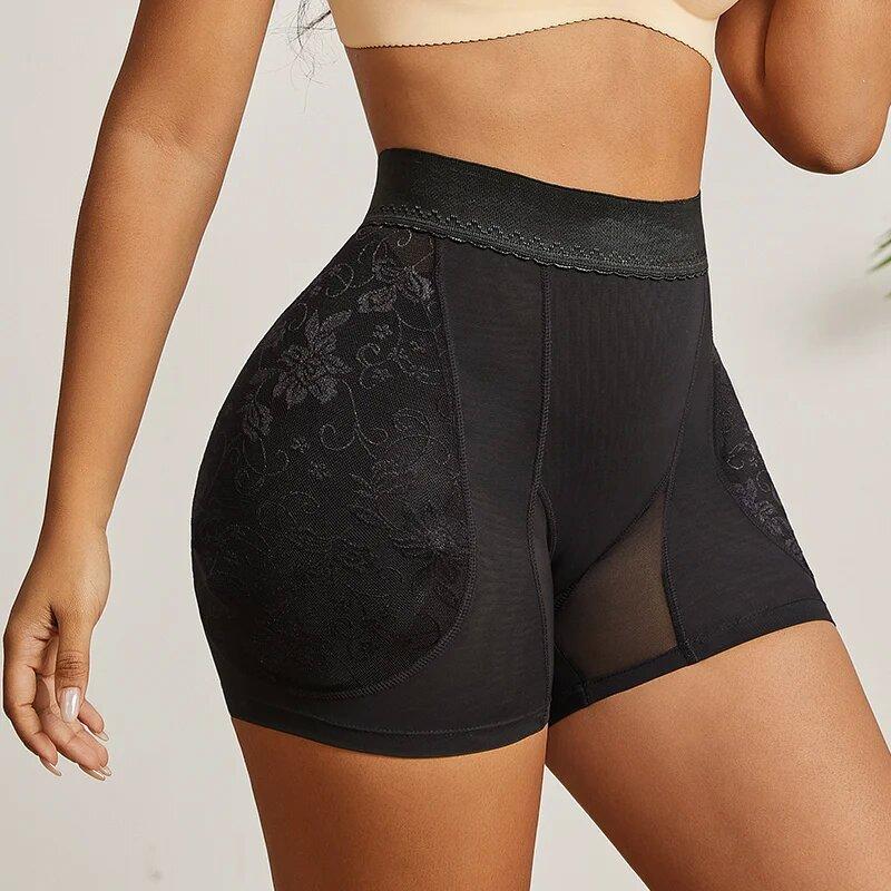 Shapewear Women High Waist Panty Control Panties Body Shaper Seamless Brief Lace Hip Lifte Padded Booty Shaper Hip Enhancer