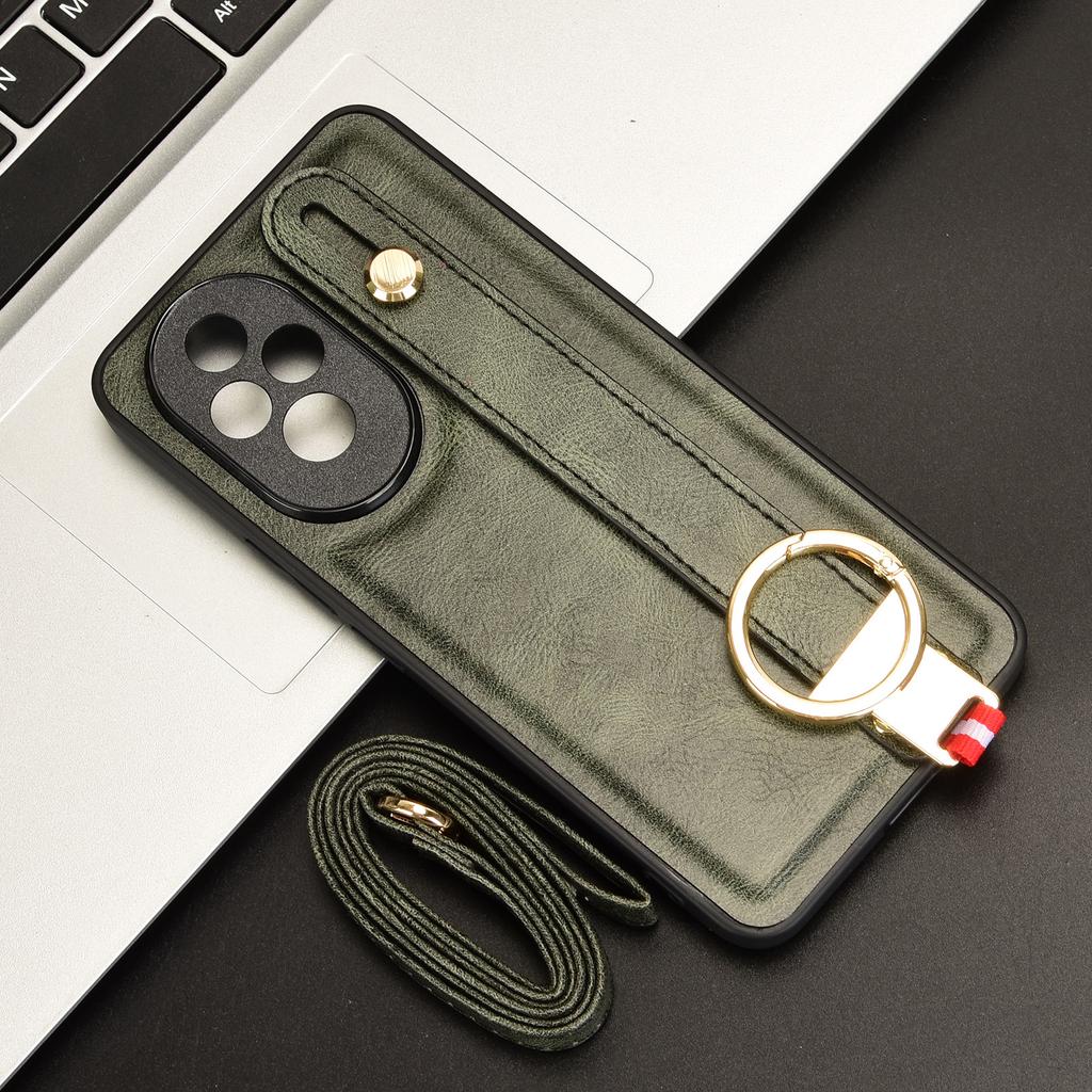 For Honor 200 Pro 5G Case Bottle Opener Wristband Kickstand Leather Back Cover