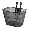 Detachable Front Bike Basket with Hooks,Easy Assembly,Metal Wire Adjustable Fitting for