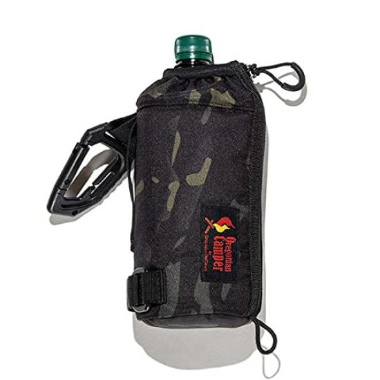 Oregonian Camper Tactical Water Bottle Holder, Black Camo, OCB2069BC