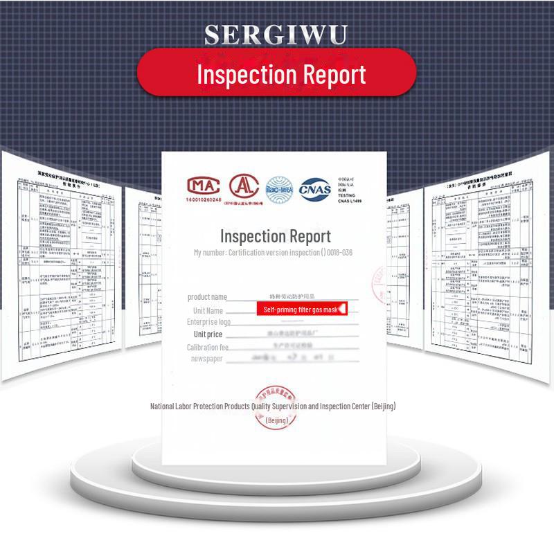 Puda 410 Industrial Gas Mask - Anti-Organic Vapor, Chemical, Spray Paint, and Dust Protection (6200 Model)