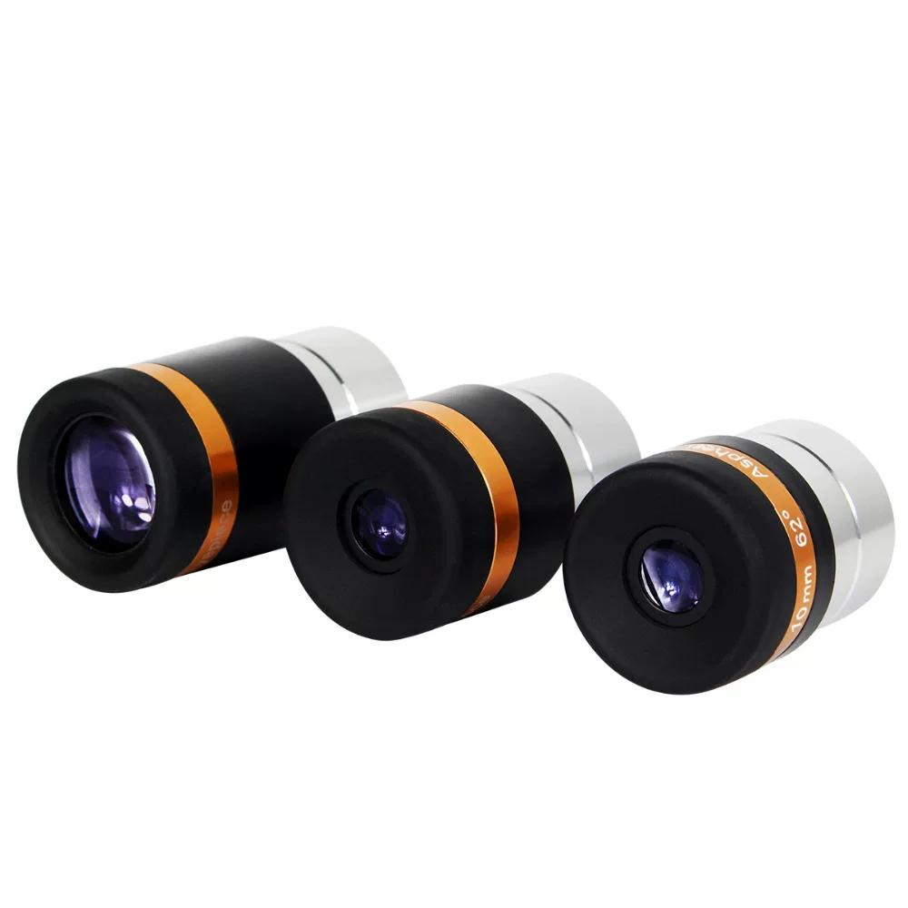 Celestron 62 ° Wide Angle HD High Power Aspherical Eyepiece 4/10/23mm Astronomical Telescope Accessories