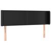 VidaXL Tête de Lit à LED Meuble de Chambre à Coucher Accessoire de Lit Double Tête de Cadre de Lit Intérieur Noir 3123046