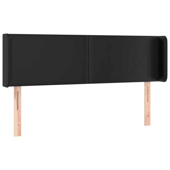 VidaXL Tête de Lit à LED Meuble de Chambre à Coucher Accessoire de Lit Double Tête de Cadre de Lit Intérieur Noir 3123046