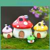 Resin Mushroom Diy House Castle Garden Craft Decor Miniature Micro Art Landscape