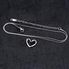 Light Luxury Niche Hollow Love Necklace Female Simple Design Fashion Peach Heart Clavicle Necklace For Women