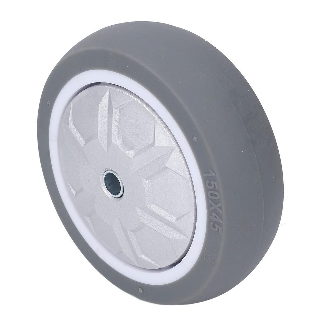 Kółko stałe 6-calowe z gumy TPR odporne na zużycie ciche koło do wózka, wózka narzędziowego, wózka ręcznego