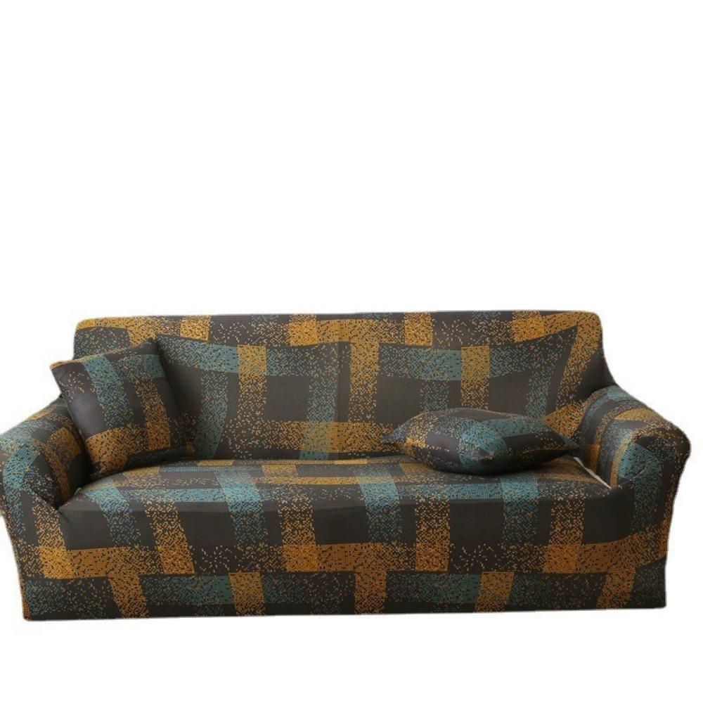 Elastic Sofa Cover Slip Proof Simple Solid Color Cushion Protector Modern Minimalist Luxury Home Decor
