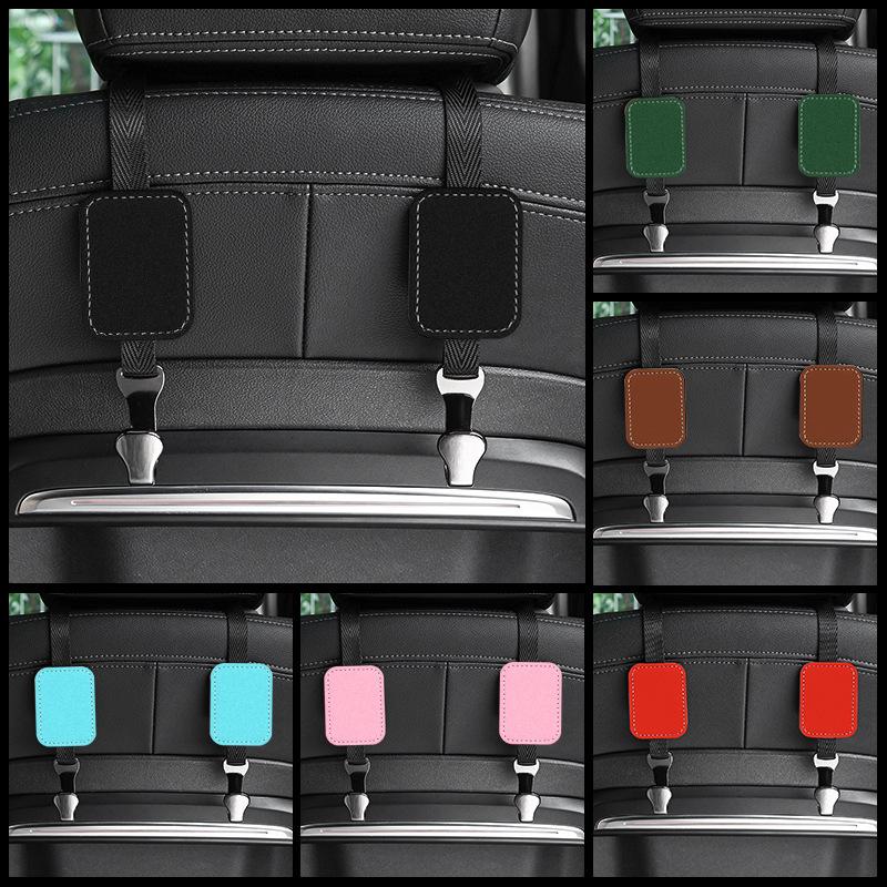 

2 шт./лот крючки для автомобильных сидений, автомобильные металлические замшевые крючки, скрытые крючки для спинки сиденья 2pcs чёрный