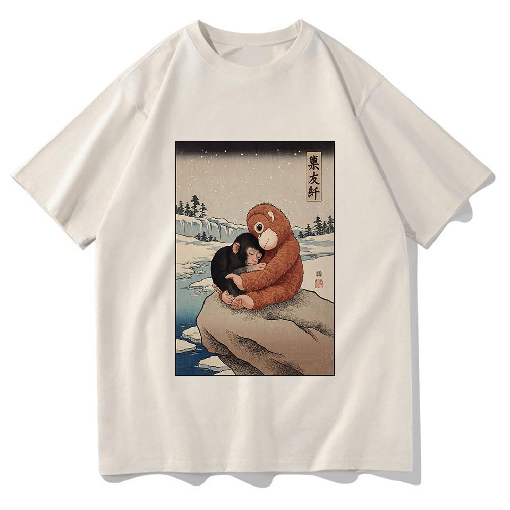 Monkey Punch Baby Monkey T Shirt 2026 WomenUnisex Clothing Cotton Clothes Graphic Tops for Lover Gifts Hight Quality T Shirts
