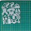 Infant Toy Die Cuts Embossing Cutting Dies Templates 4x4.57Inch for Kids Card Making DIY Scrapbooking Photo Album Crafts