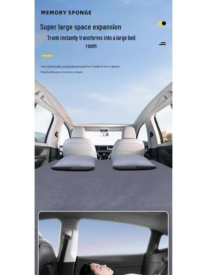 Tesla Model Y Rear Seat Car Bed Mattress for Camping