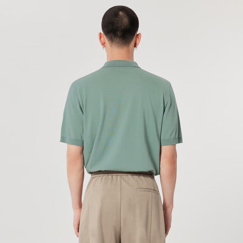 CROQUIS Men's Cotton Silk Short-Sleeve Sweater