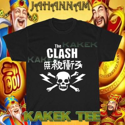 New The Clash Skull Logo American T Shirt Funny Size S To 5XL