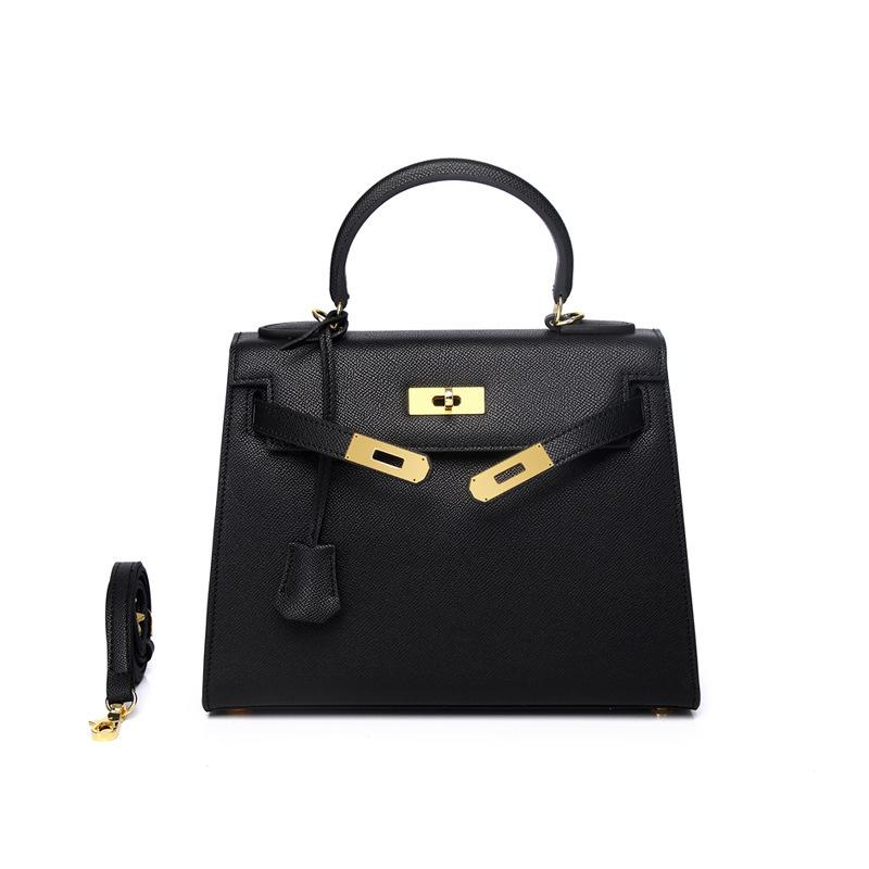 

Новая сумка с замком из коровьей кожи с узором ладонь , женская плечевая портативная сумка из натуральной кожи для ношения через плечо 20x8x14cm