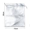 5-10Pcs Silver/Gold Foil Cloth Drawstring Bags Jewelry Gift Bags Candy Beads Bracelet Packing Pouch For Wedding Gift Storage Bag