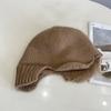 Korean Woolen Mixed Fabric Knitted Hat Earmuffs Men Women Fashion College Style Outdoor Cold-Proof And Warm Beanie Cap