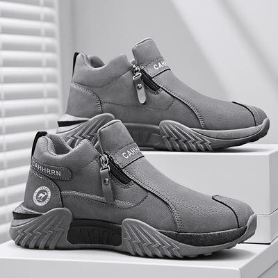 Heren Winter Warme Katoenen Schoenen 2026 Nieuwe Klassieke Mode Retro Pluche Comfortabel Anti-Slip Sneeuwlaarzen Buitensporten Casual Schoenen