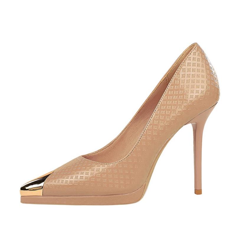 Women Ultra High Heel Shoes Embossed Patent Leather Evening Metal Pointed Toe Comfort Thin Heels Custom Party Shoes126