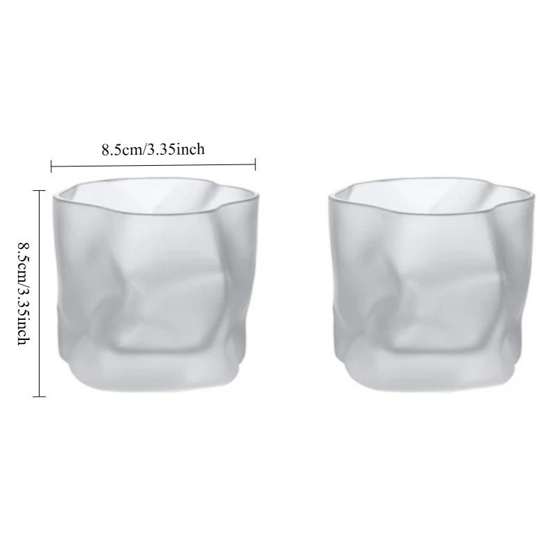 280ml/9.6oz Luxusní sklenice na whisky Vysoce kvalitní sklenice na koktejly Vícebarevné sklenice na víno Párty Bar Kreativní nepravidelná zkroucená sklenice