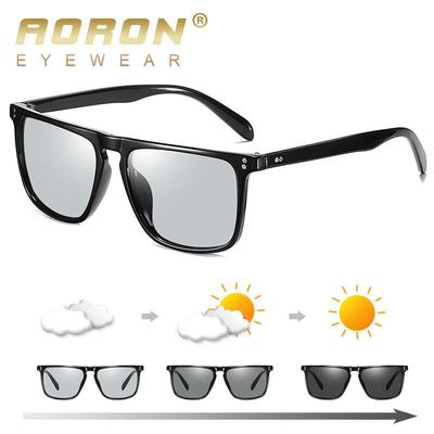 Photochromic Polarized Sunglasses Fashion Classic Sun Glasses UV400 Anti-glare Glasses for Men