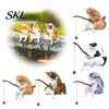 Resin Car Hanging Accessory Cute Fishing Cat Ornament, Kitten Pendant for Rearview Mirror, Interior Aesthetic Decor Cartoon Decorative Charm