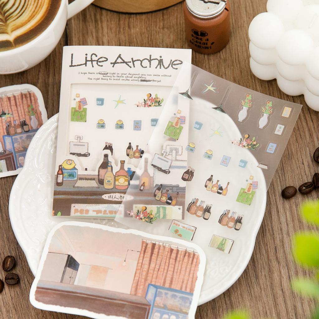 2pcs/1 lot Landscape Sticker Life Archive Series INS Lifestyle Landscape DIY Materials Decoration Stickers