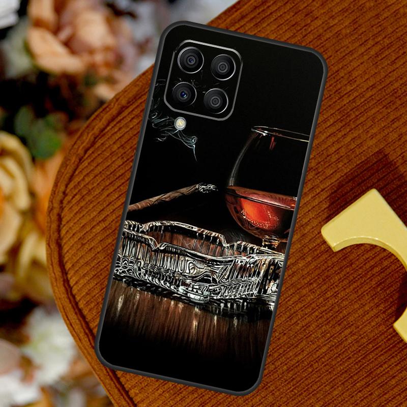 Cigar and Whiskey For Samsung Galaxy M14 M34 M54 M12 M32 M52 M53 M33 M13 M20 M15 M55 M31s M30s M21 M51 Case