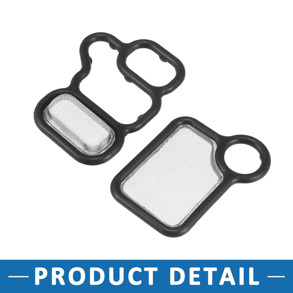 A ABSOPRO Solenoid Gasket Set 15815RAAA02 15845RAAA01 VTEC Solenoid Gasket Spool Valve Filter Screen Fits Hon da Civic 2002-2011