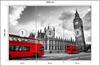 Photomural London Black And White  Structural Vinyl 208x146