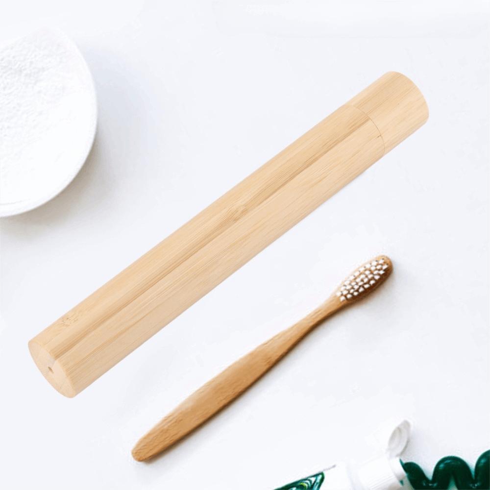 Eco Friendly Toothbrush Holder Bamboo Toothbrush Protect Box  Home Travel Camping