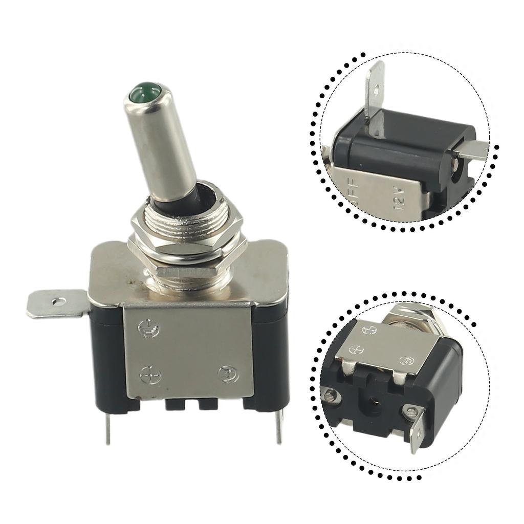 Premium 12V Illuminated On/Off SPST Toggle Switch for Car Boat Race Rally