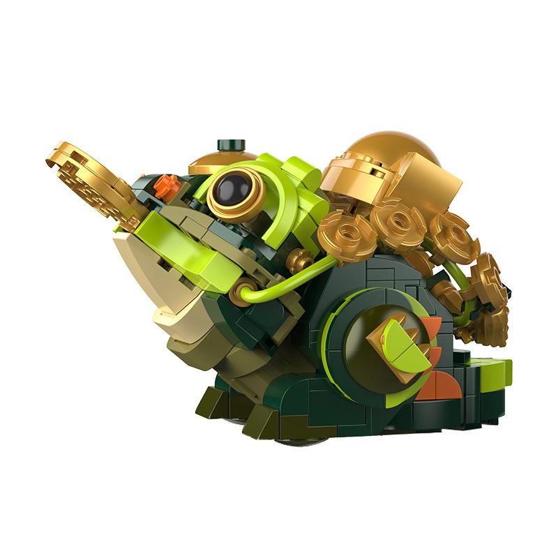 Ancient Auspicious Beasts Series Kirin Koi Carp Fish Lion Dance Building Blocks Bricks Toys for Mascot Decoration