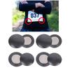 4 Pairs Running Bib Magnets Secure No Sew Magnetic Clip Round Shape For Running Race Number Attachment