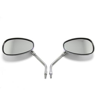 Chrome 10mm Motorcycle Rearview Mirrors – Pair – Fits Honda Shadow 750 Suzuki Yamaha