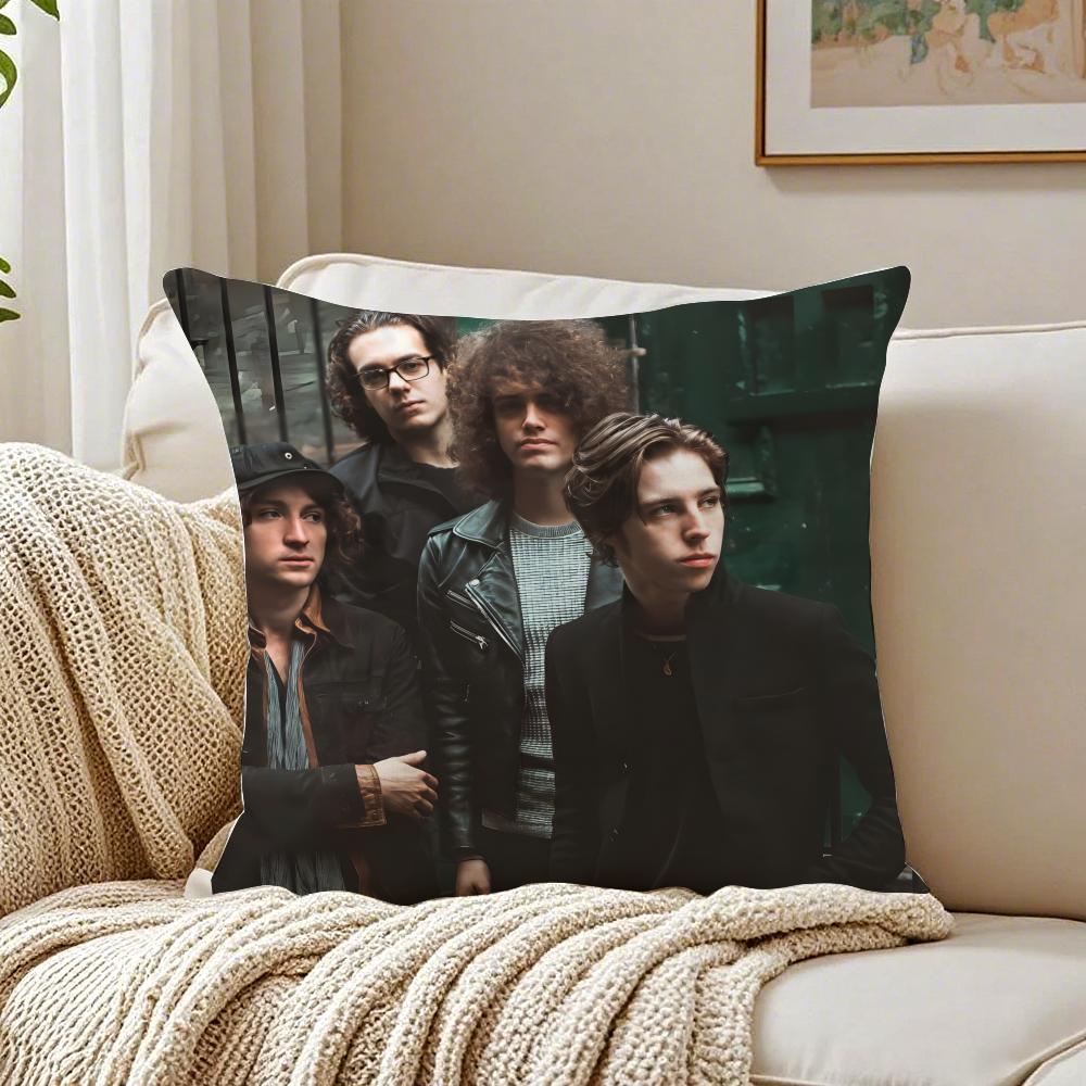 Band Alternative CCatfish and the BBottlemen Cushion Cover Pillowcase Antidustmite Living Room Sofa Decor Cushion Room