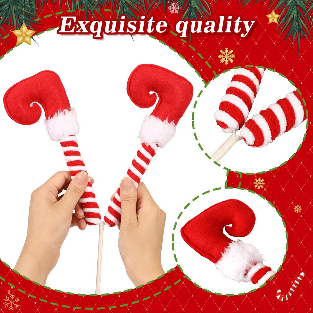 3pcs Elves Legs Christmas Tree Decoration Tree Stuffed Elves Topper Ornaments Elves Feet Tree Ornaments Home Decorat Fine Gifts