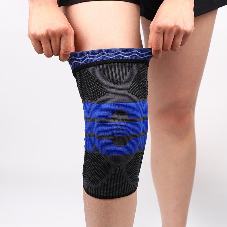 Knee Pads for Sports Basketball Running Silicone Knee Pads Spring Support Fitness Sports Anti Slip Protective Knee Protectors