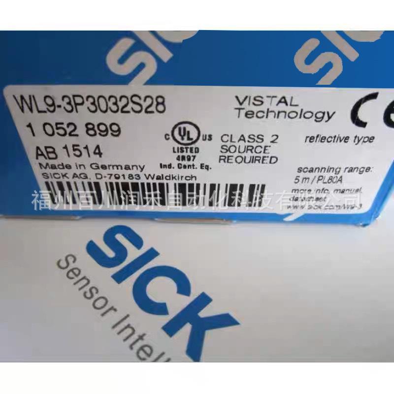 WL9-3P3032S28 Sick Sensor: Compact Photoelectric Switch 1052899 - Brand New WL9-3P3032S28