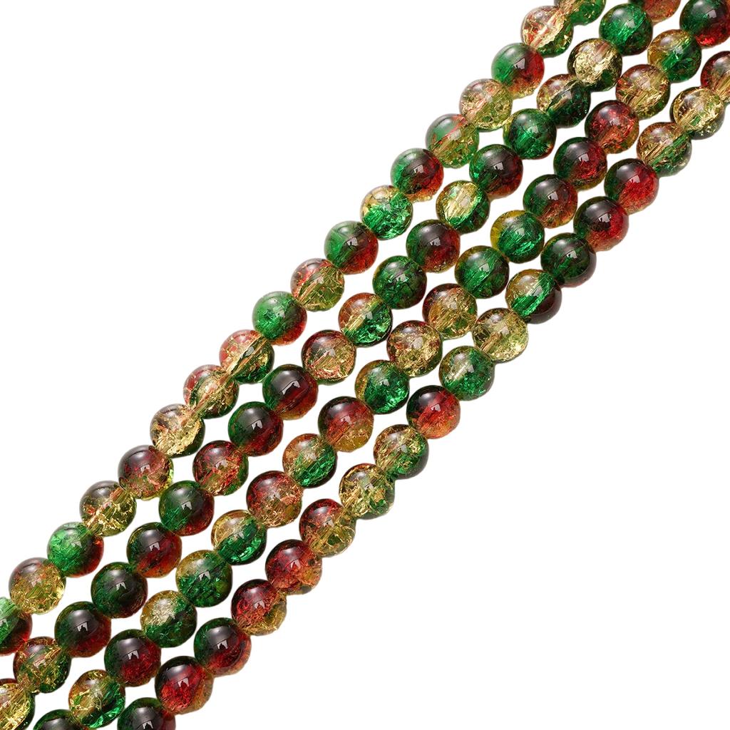 8-14mm Whtie and Random Mixed Crackle Acrylic Beads Spacer Ball Beads for DIY Bracelet Fashion
