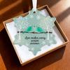 Yousheng Sea Glass Art Friendship Ornament Snowflake/Shell Shaped Christmas Tree Hanging Ornaments Handmade Sea Glass Art Friendship Keepsake for Best