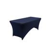 Quality Top Rectangular White Black Lycra Fitted Spandex Table Wrap Cover