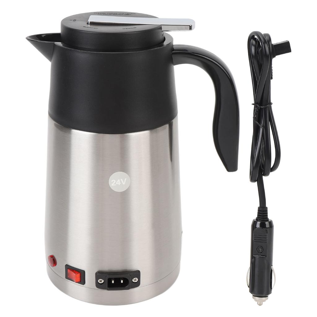 Auto Waterkoker 24V 200W Hoge Vermogen Waterverwarmer 1.3L Roestvrij Staal Draagbare Elektrische Koffie Melk Warmer Waterkoker voor