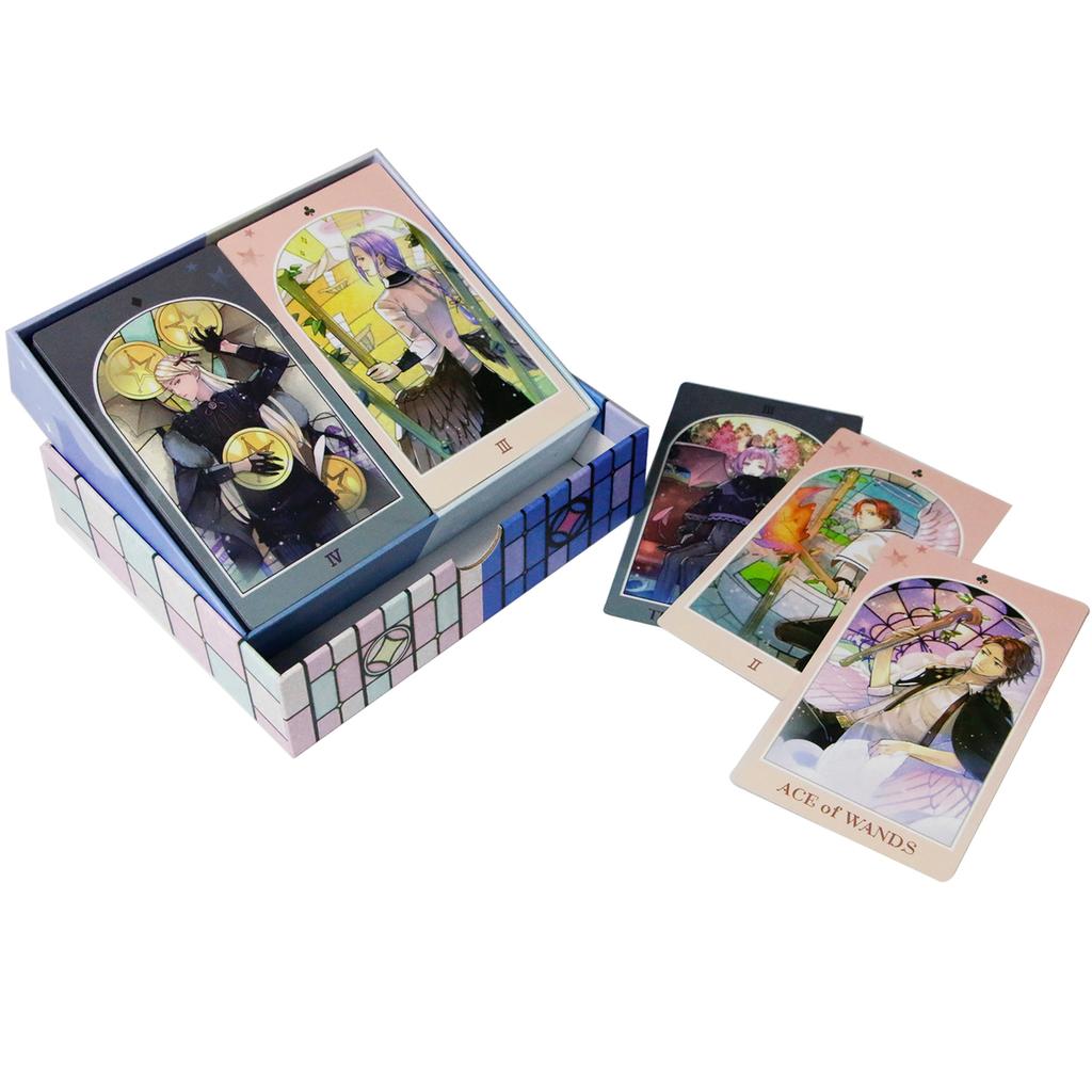 2 In 1 Luna's Dark Angel and Light Angel Tarot Deck 12*7cm 156 Pcs Tarot Cards In Rigid Box