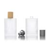 1PC 50ml/100ml Screw Top Sandblasted Glass Perfume Bottle Liquid Spray Empty Bottle Frosted Dispenser Bottle Makeup Sub-Bottling
