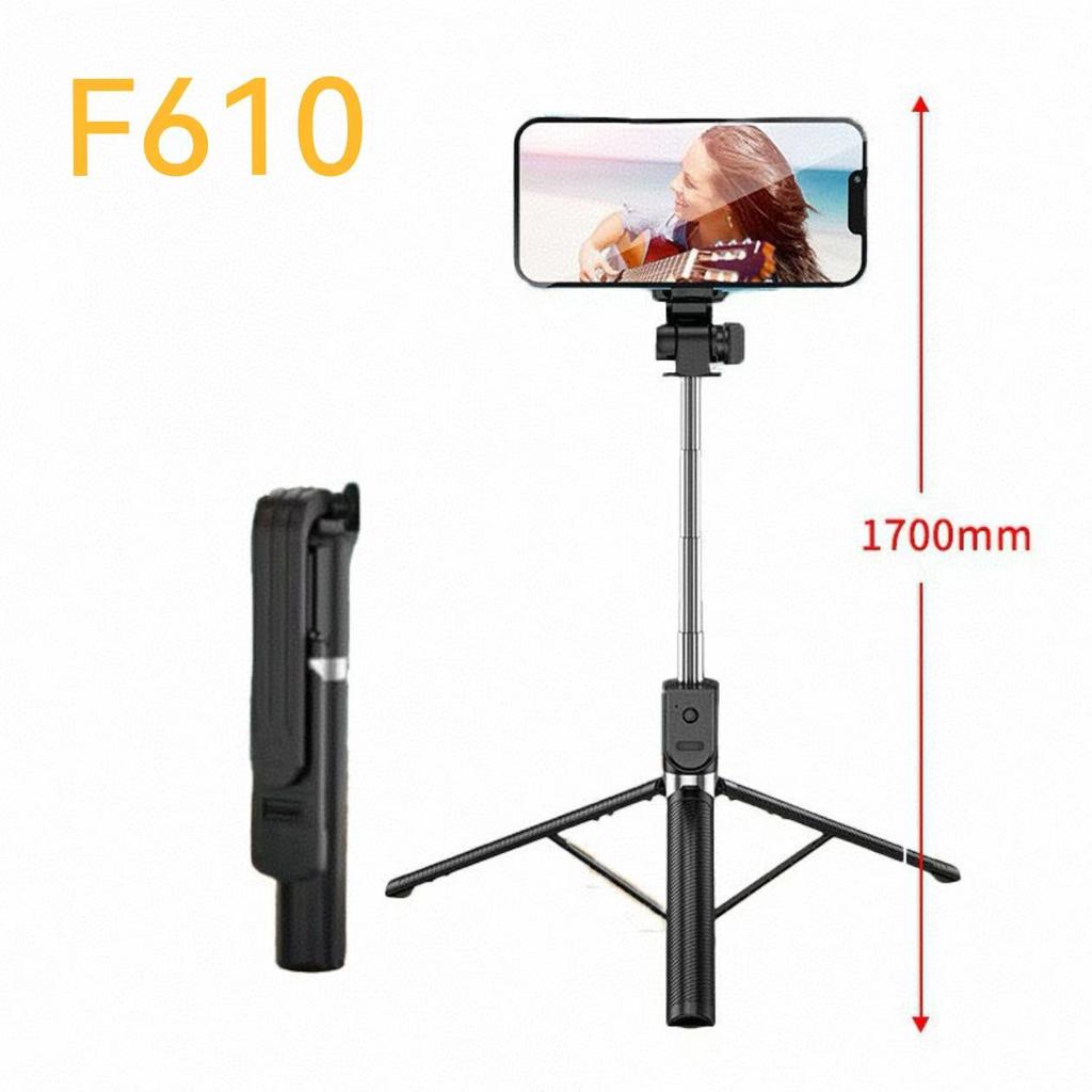 Mini Portable Bluetooth Selfie Stick & Tripod with Remote Control for Live Streaming and Phone Holder